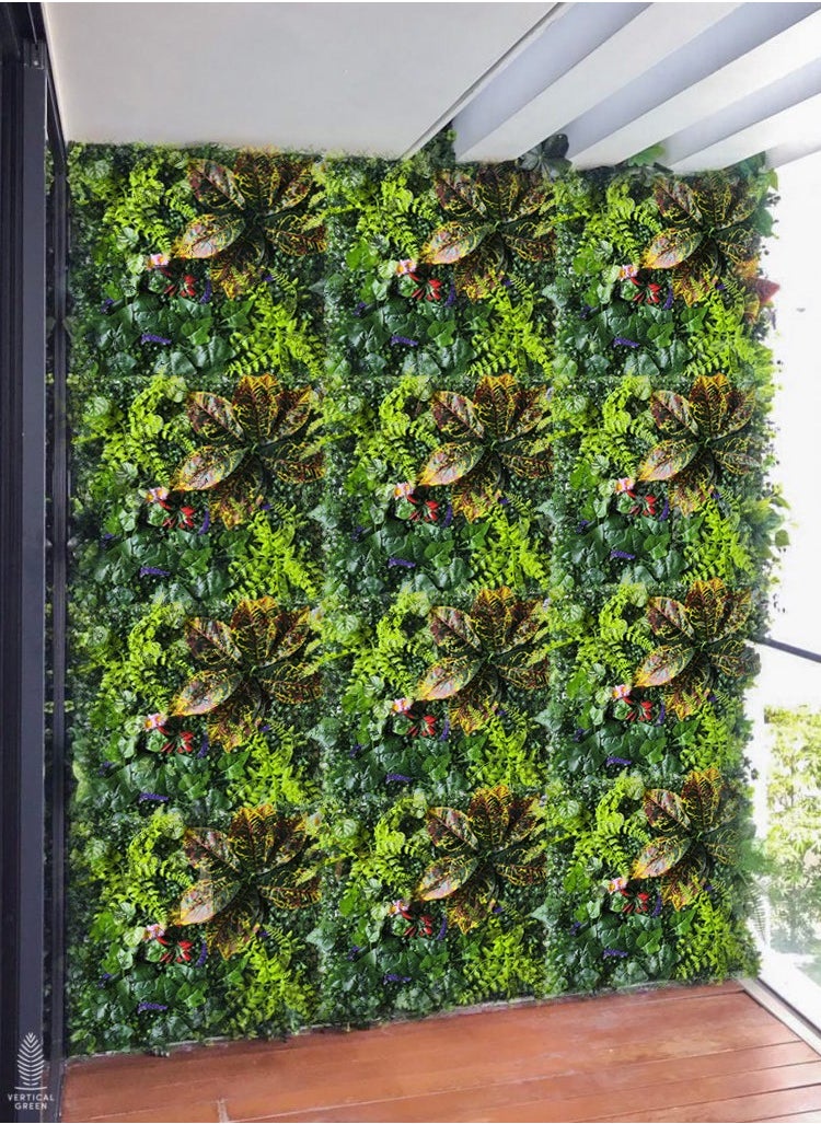 Artificial Hedge Grass Wall Panel 50x50 cm | UV Resistant Faux Greenery for Indoor & Outdoor Privacy & Decor