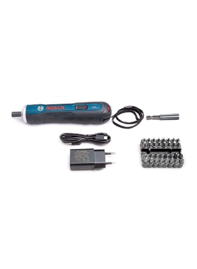 Go Professional Cordless Screwdriver Black/Blue/Silver 182x38mm