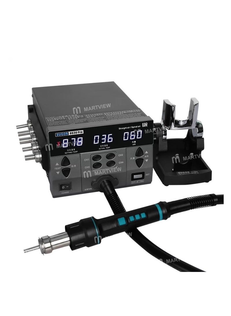 Sugon 8630Pro 1300W Intelligent Digital Display Hot Air Gun BGA Desoldering Rework Station