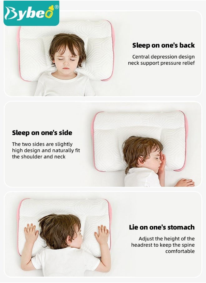 Toddler Pillow for Sleeping,  Kids Pillows with Ergonomic Spine-Protective Design, Ultra Supportive Memory Foam Material, for Babies, Infants, Toddlers, Children, Especially for child aged 6 to 12