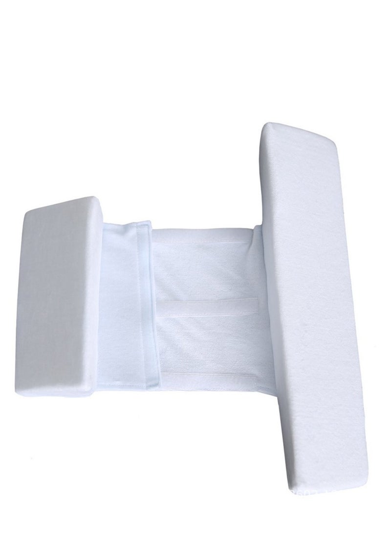 Anti Roll Sleep Positioner Baby Pillow White ( 43 x 10 x 10 cm )