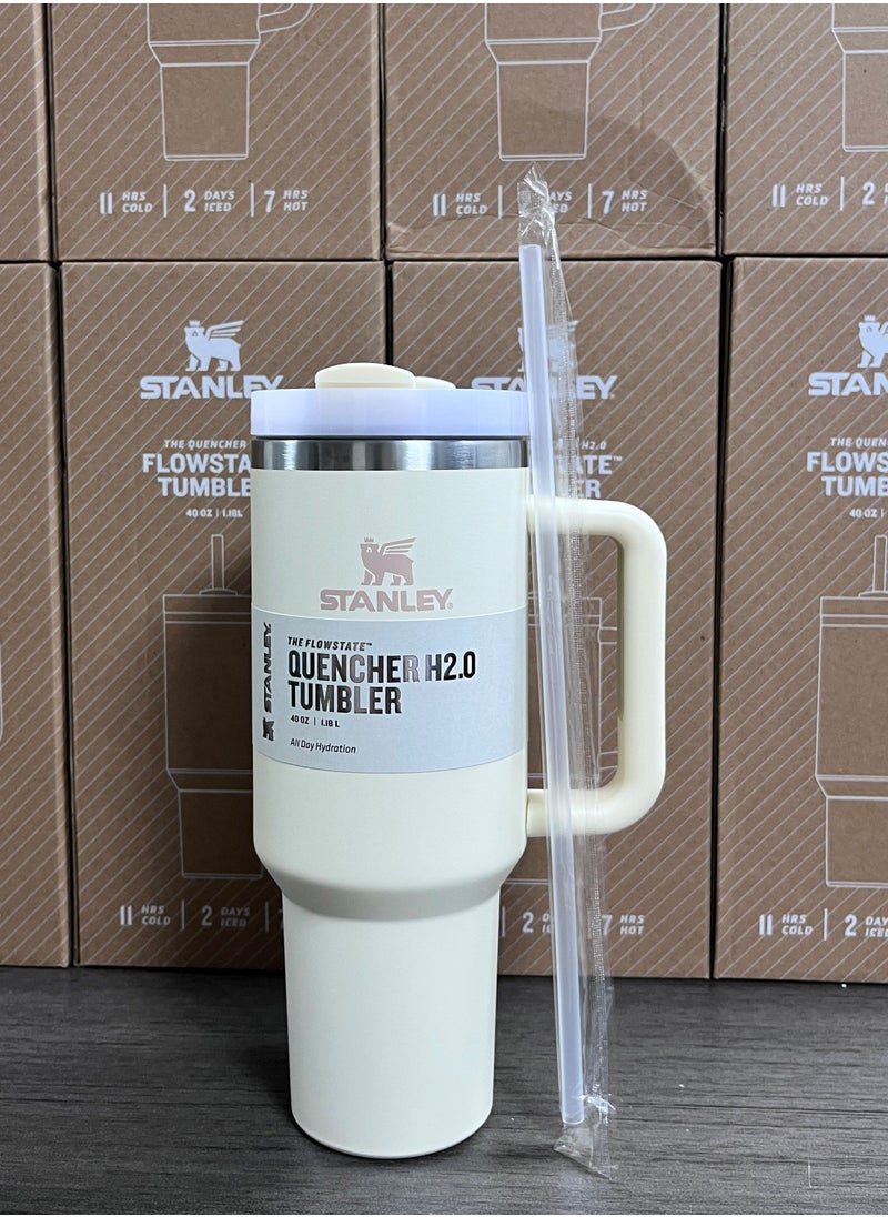 40oz Stanley Insulated Tumbler with Lid and Straw for Water, Iced Tea or Coffee, Smoothie and More.