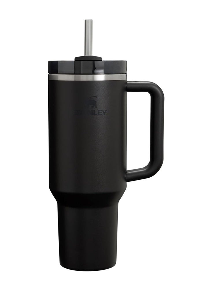 STANLEY Quencher H2.0 FlowState Stainless Steel Vacuum Insulated Tumbler 1.18L with Lid and Straw (Black)