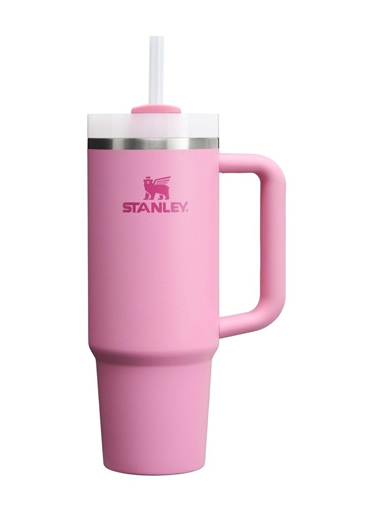 STANLEY Quencher H2.0 FlowState Stainless Steel Vacuum Insulated Tumbler 1.18L with Lid and Straw (Pink)