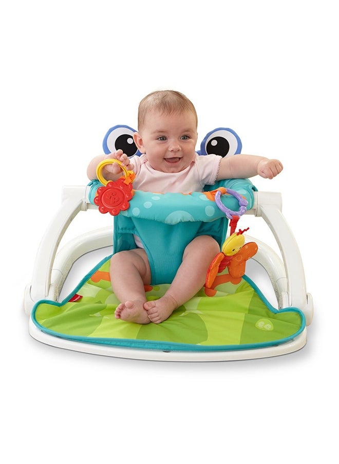 Comfortable and Attractive Baby Upright Portable Floor Seat With 2 Rattle Toys 75757