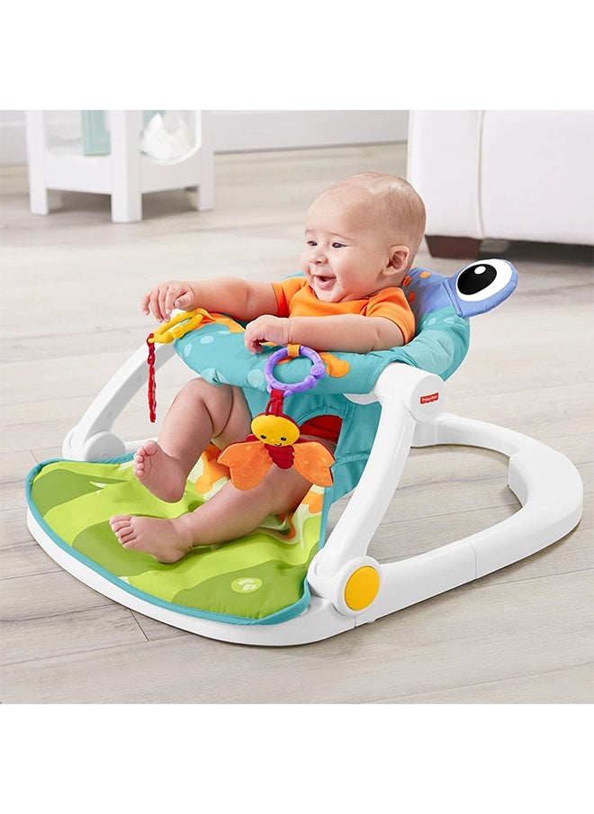 Comfortable and Attractive Baby Upright Portable Floor Seat With 2 Rattle Toys 75757