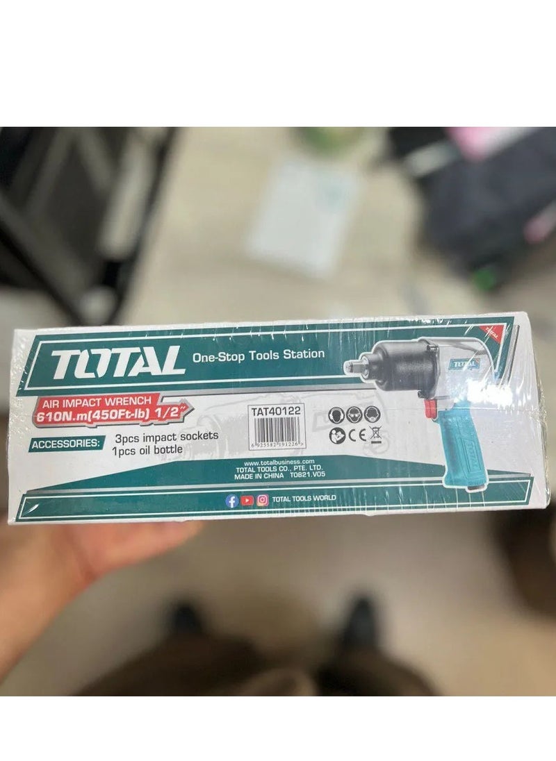 Super Total Air Impact Wrench Twin Hammer – 1/2