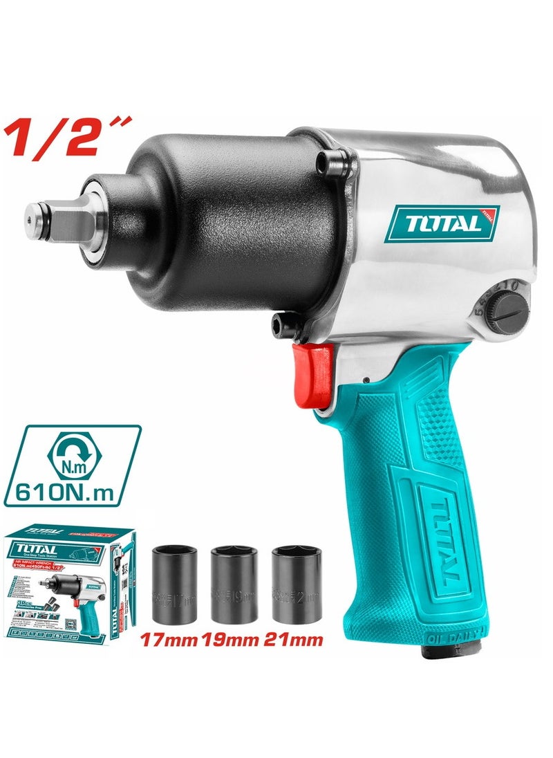 Super Total Air Impact Wrench Twin Hammer – 1/2