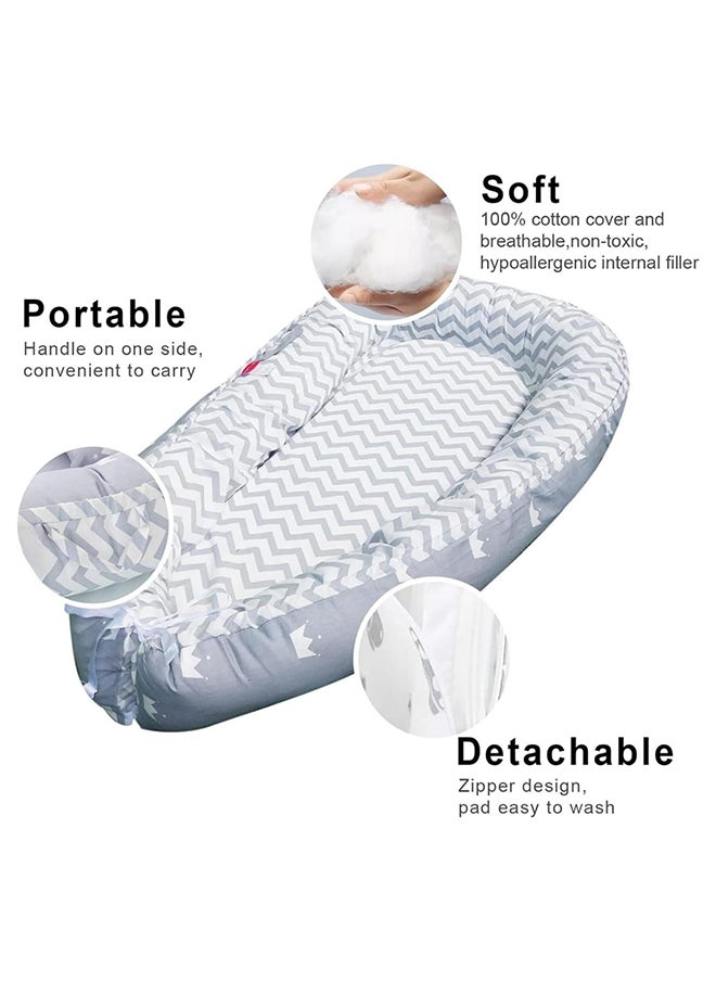 Baby Lounger With Pillow, Memory Foam Base, 0 - 12 Months