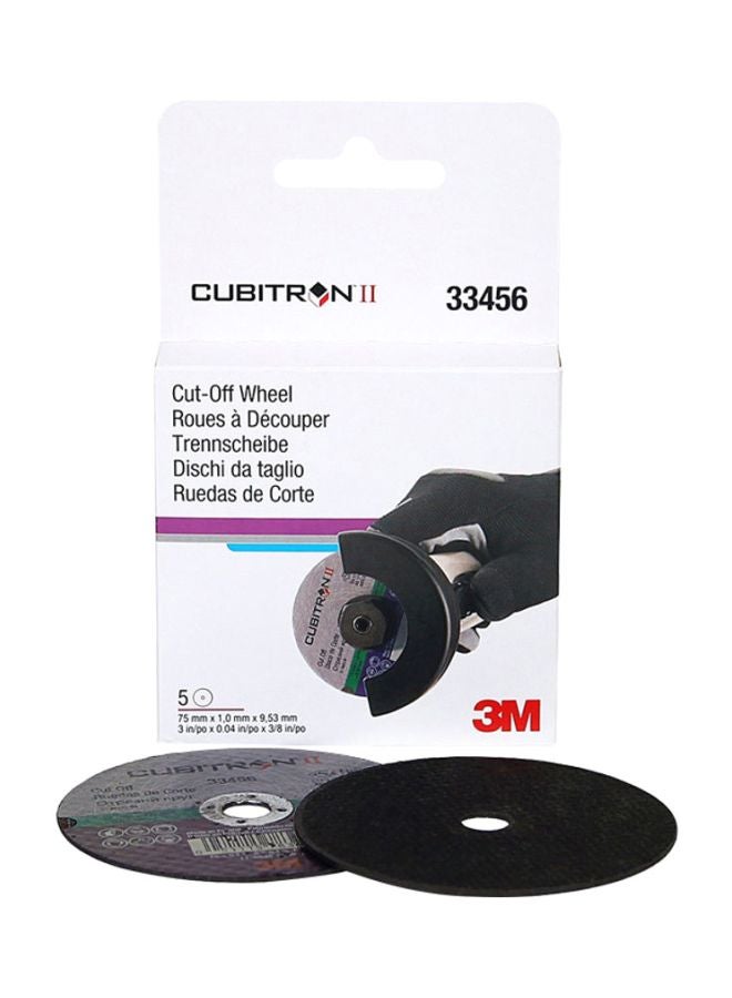 5-Piece Cubitron Cut Off Wheel Set Black