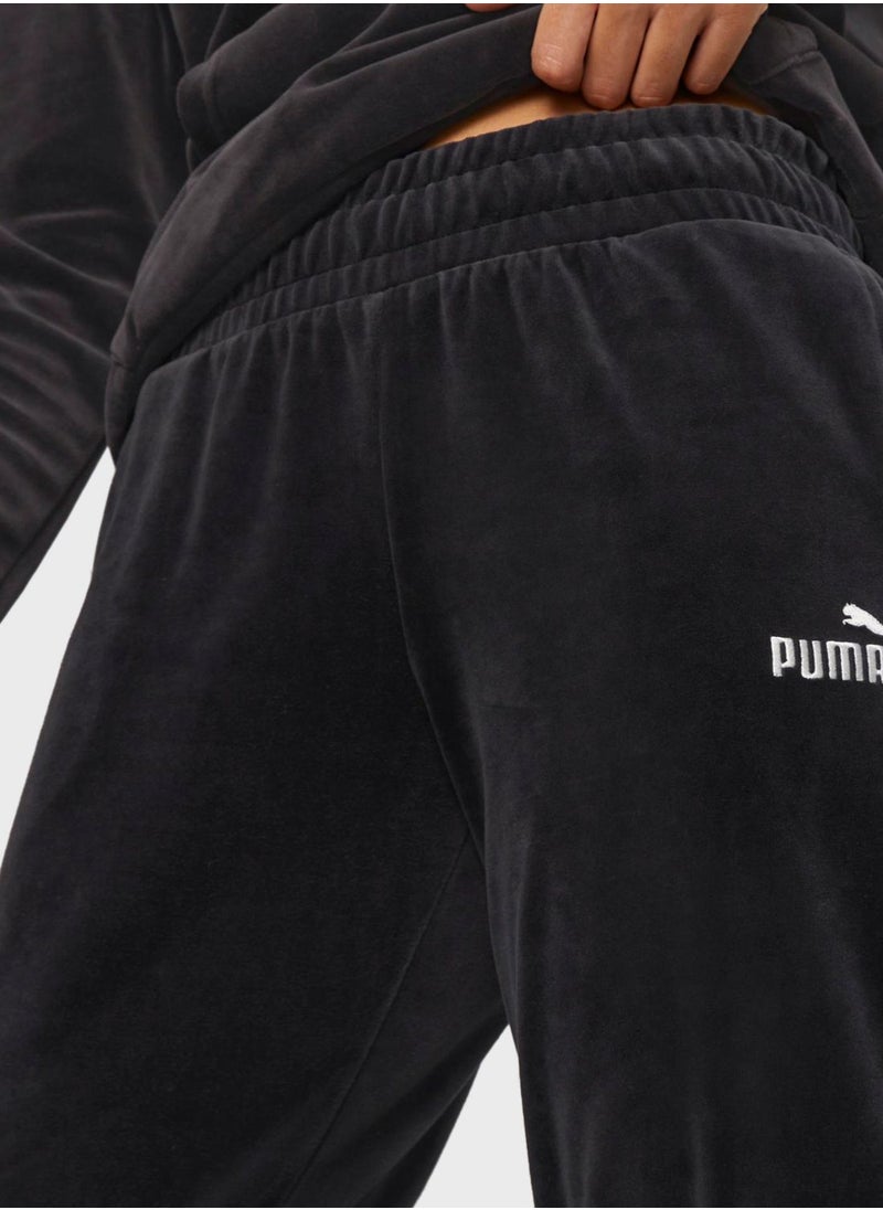 Essential High Waist Cuffed Sweatpants