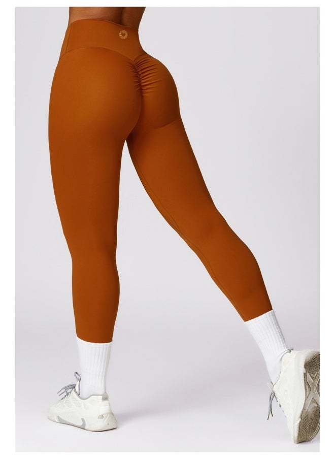 KAWN YOGA Womens High Waist Contour Seamless Workout sport Leggings Yoga Pants Tummy Control Running Pants.