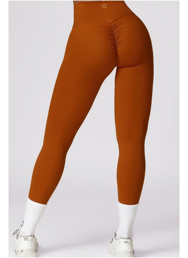 KAWN YOGA Womens High Waist Contour Seamless Workout sport Leggings Yoga Pants Tummy Control Running Pants.