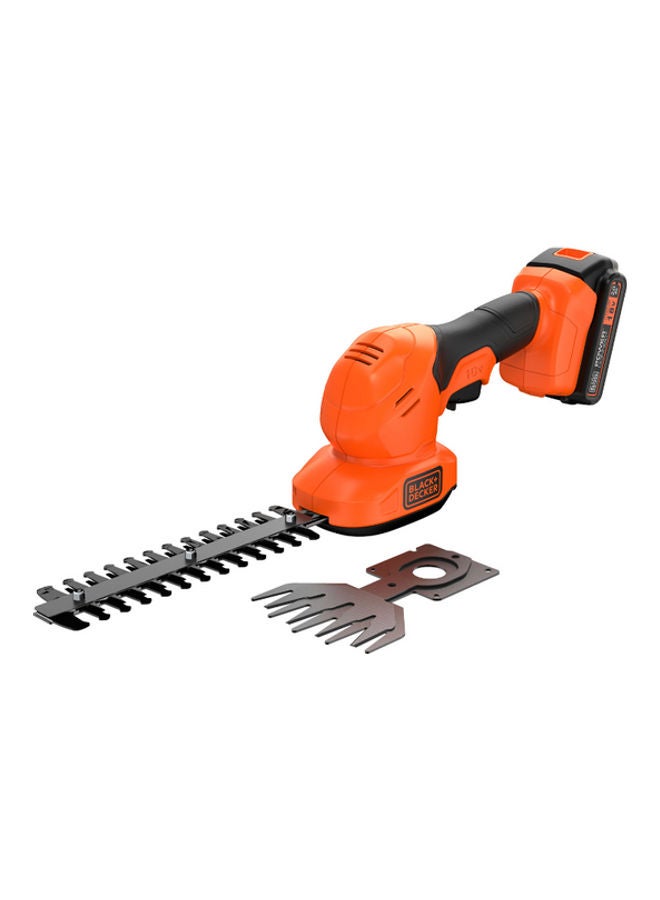 Cordless Shear Shrubber With 2Ah Battery And 1A Charger 18V BCSS18D1-GB Orange/Black