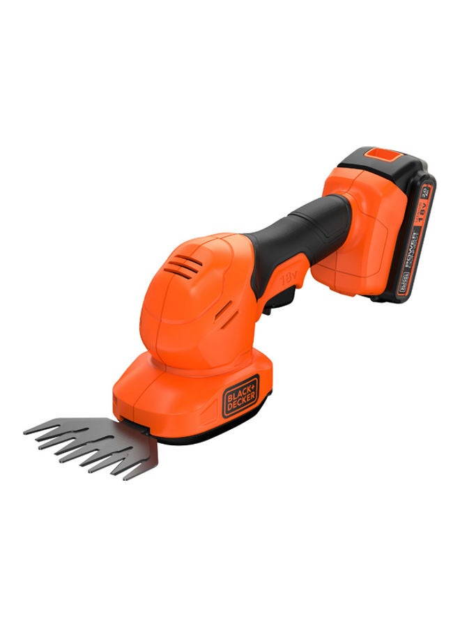 Cordless Shear Shrubber With 2Ah Battery And 1A Charger 18V BCSS18D1-GB Orange/Black