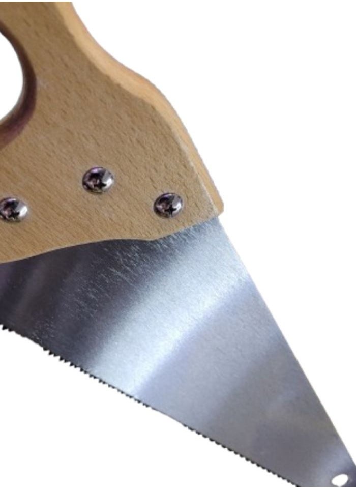 Heavy-Duty Hand Saw with Wooden Handle – Multipurpose Woodcutting Tool