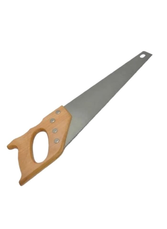 Heavy-Duty Hand Saw with Wooden Handle – Multipurpose Woodcutting Tool