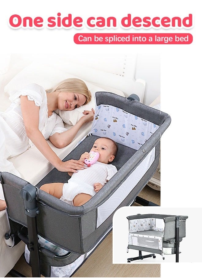 Multifunctional Portable Folding Baby Bedside Crib Bassinet