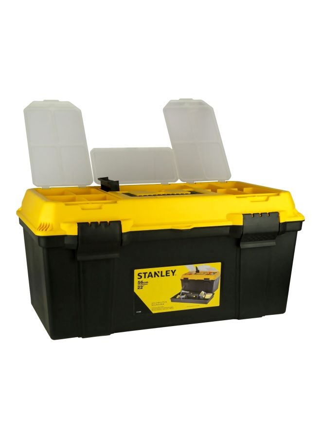 Tool Organizer Box Black/Yellow/Clear 555x265x290mm