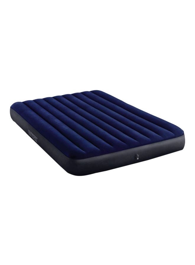 Dura Beam Series Classic Downy Inflatable Airbed Combination Navy Blue/Black 137x191x25cm