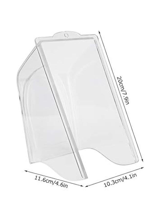 Plastic Doorbell Rain Cover, Transparent RainproofDoorbell Cover for Protective, Doorbell Watertight Splashproof Box(Doorbell not Included) for Protective doorbell