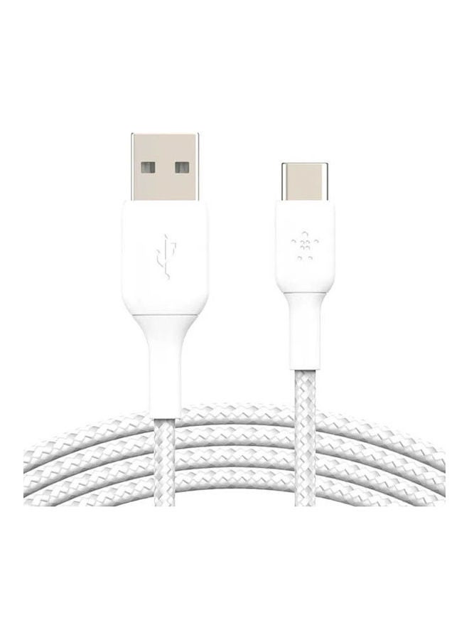 Boostcharge Braided Usb C To A Cable White