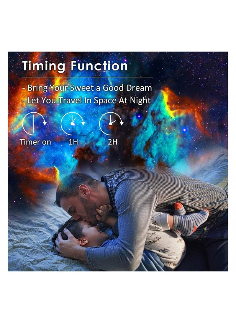 Star Projector,Planetarium Projector Galaxy for Bedroom,360 Degree Rotation Night Light with 4K Replaceable 12 Discs Large Projection Area Sky Kids Adults Gifts, White