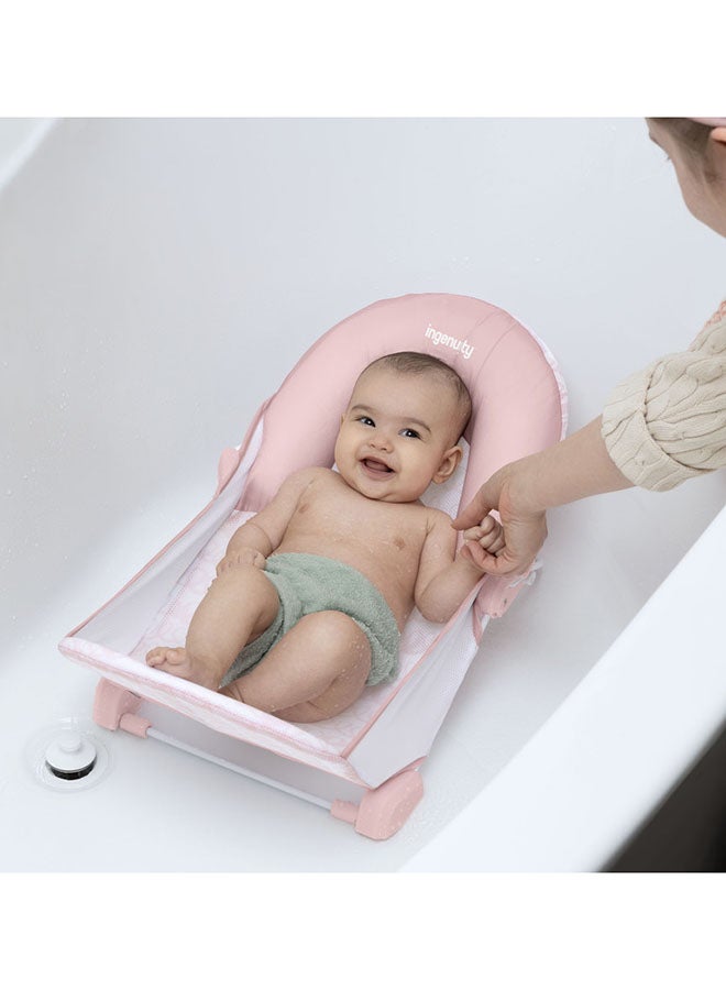 Foldaway 2-Position Baby Bather, 0 - 6 Months - Pink