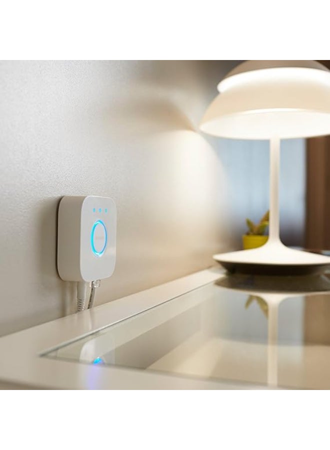 Philips Hue White & Colour Ambiance Starter Set with E27 Bulbs Pack of 2 (1100), Smart Button + Hue Bridge, Test Winner Stiftung Warentest (01/2024), 16 Million Colours Controllable by Voice and App Multi color