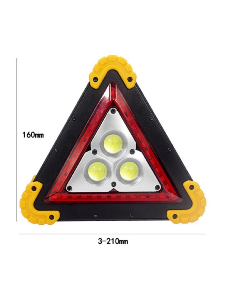 Portable Multi-Function Triangular COB Work Light - LED Camping, Outdoor, and Car Emergency Light