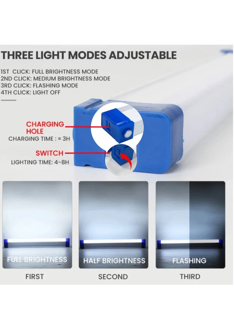 LED Tube Light, Rechargeable Tube Camping Light, Magnetic Suspension Portable Light Bulb, Durable Versatile Outdoor LED Light For Camping Picnic Outdoors, (1pc Small, 17cm)