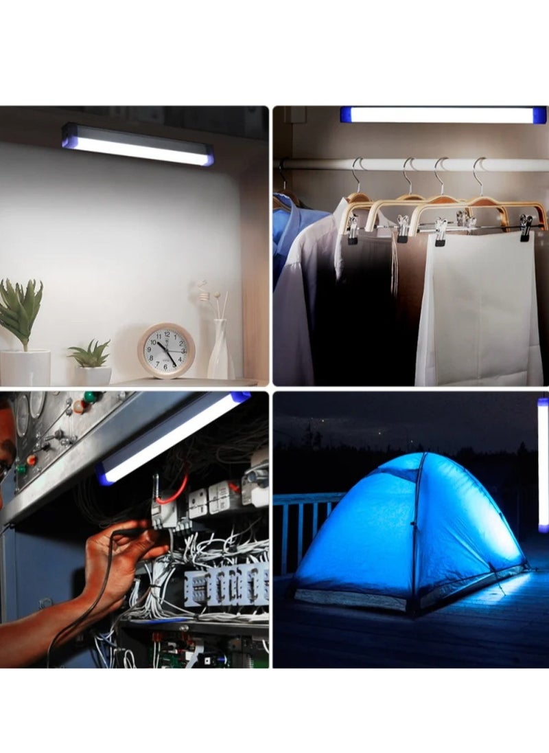 LED Tube Light, Rechargeable Tube Camping Light, Magnetic Suspension Portable Light Bulb, Durable Versatile Outdoor LED Light For Camping Picnic Outdoors, (1pc Small, 17cm)