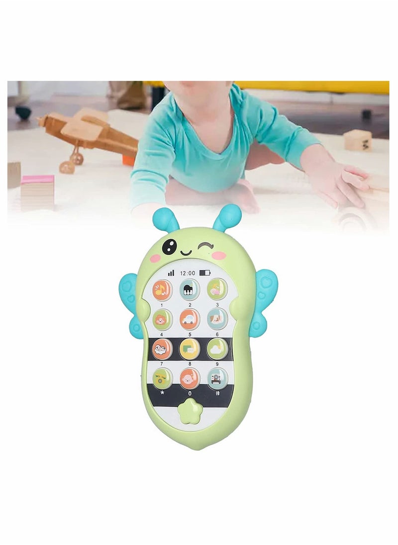 Baby Cell Phone Toys Multi-function Mode Children's Early Education Music Mobile Phone Teething Phone Toy for Babies Early Education Enlightenment Music Simulation Phone with Light and Sound