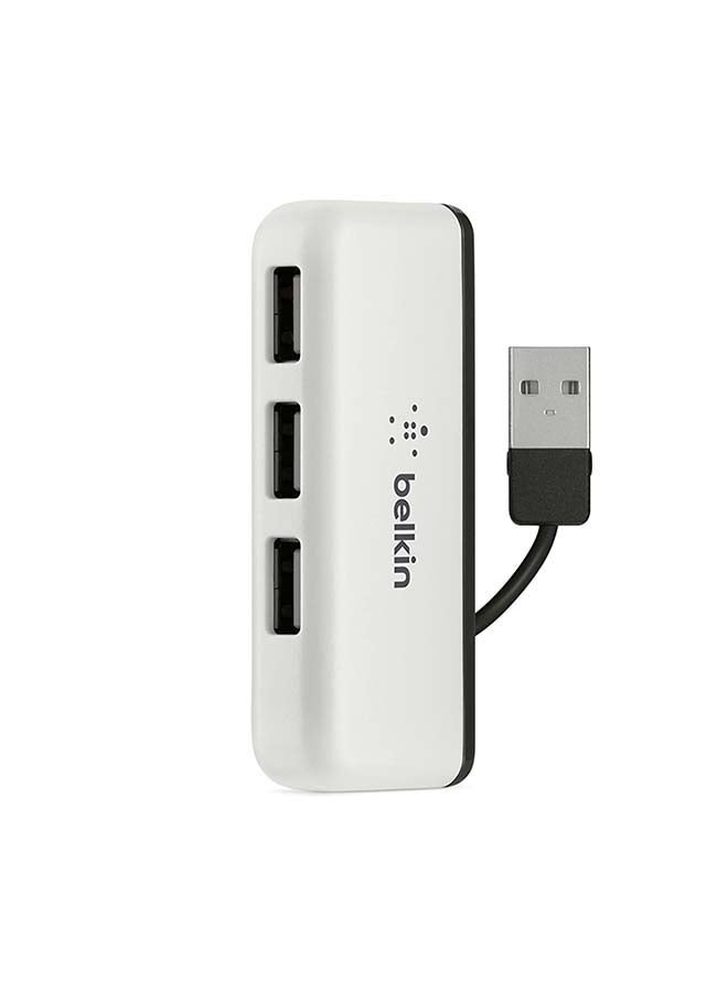 USB 2.0 Travel Hub White