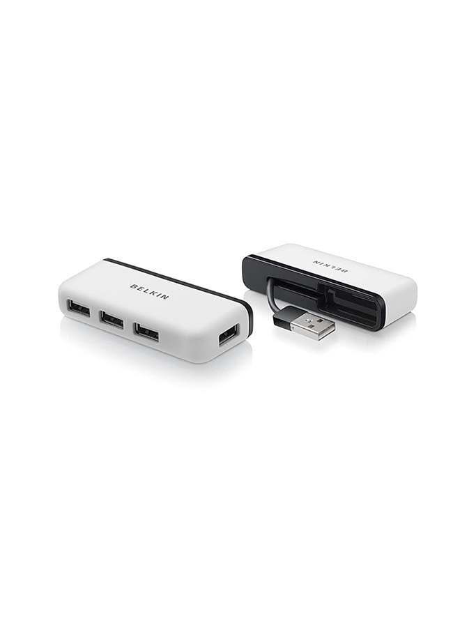 USB 2.0 Travel Hub White