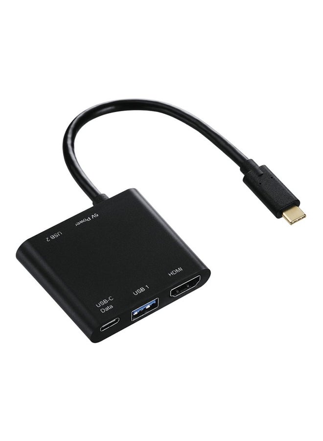 4-In-1 USB-C Multi Adapter Black