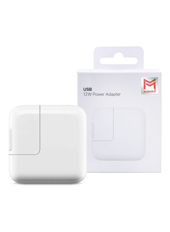 12W USB Power Adapter White