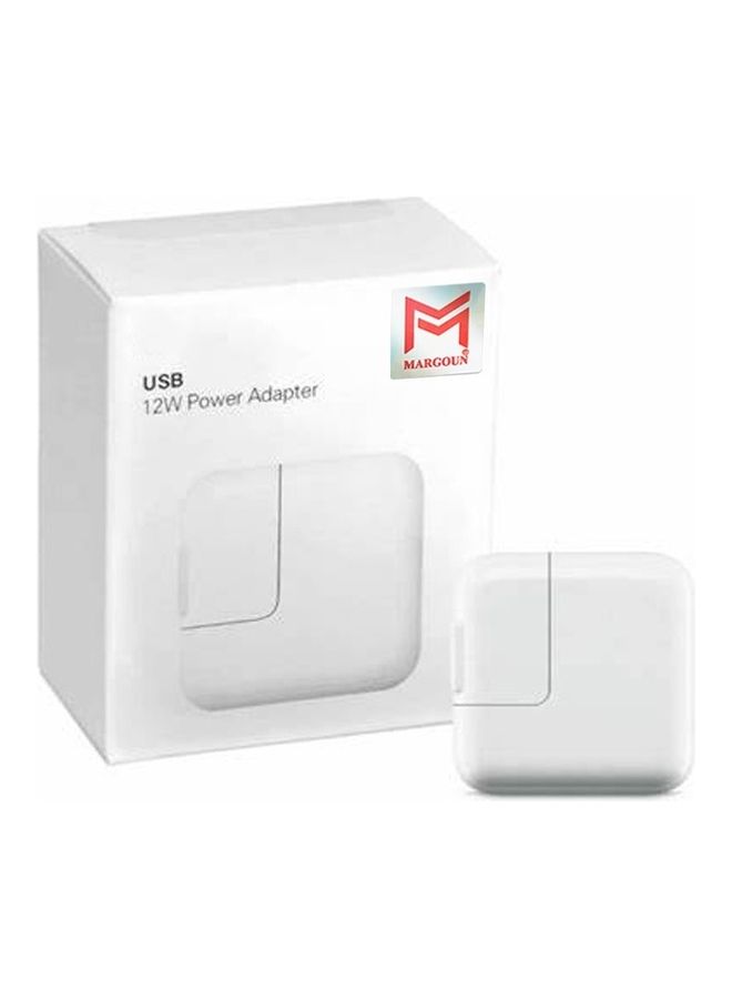 12W USB Power Adapter White
