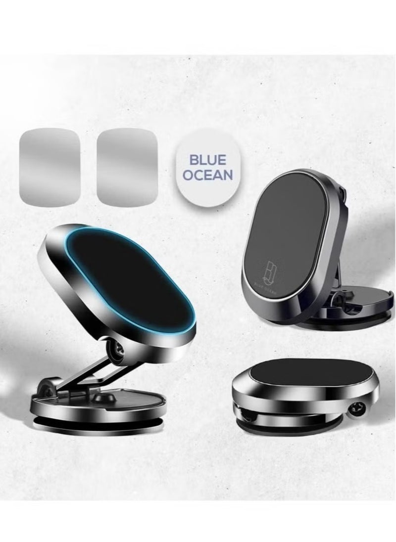 Foldable Magnetic Car Phone Holder with 360° Adjustable Rotation