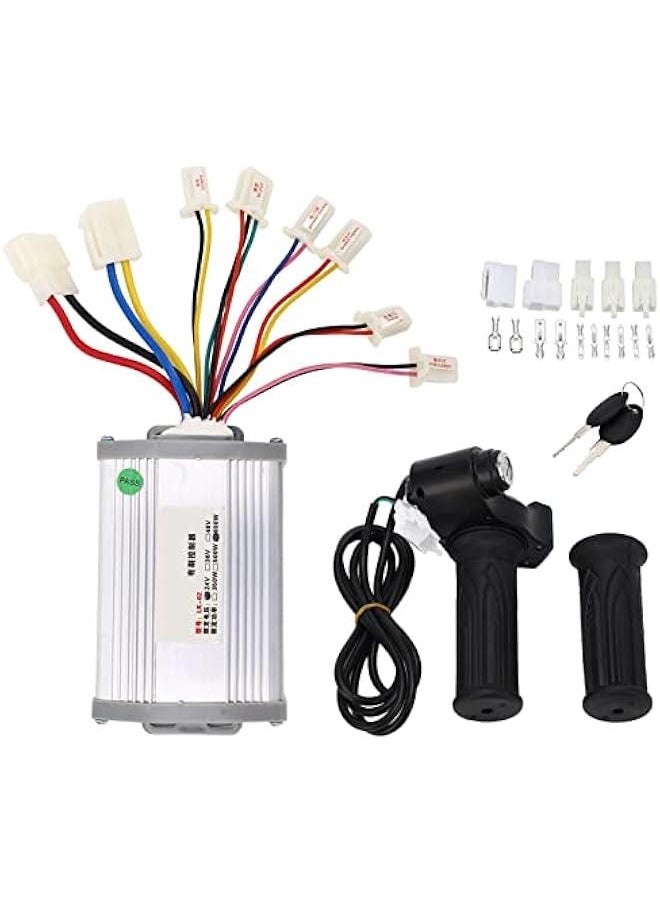 Brushed Controller , Digital Power Display Throttle Handle , High Performance 24V 800W Electric bikes Brushed Motor Controller Kit , Suitable for E bikes Modification