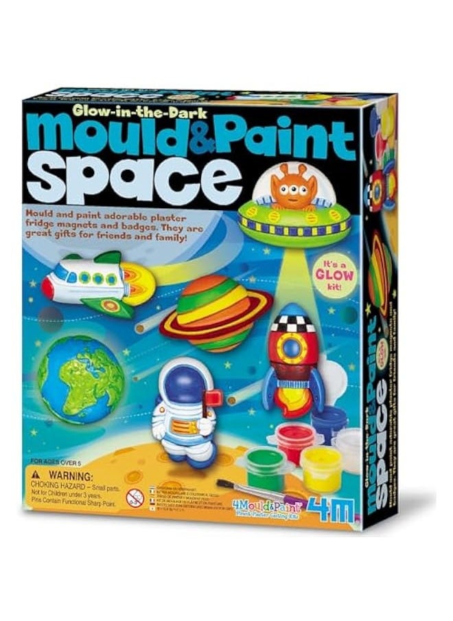 Great Gizmos 4 M Glow Space Mould And Paint Craft