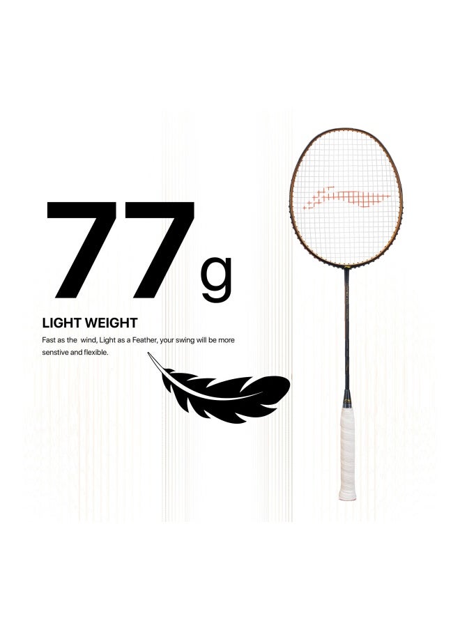 Wind Lite Stealth Carbon Fibre Unstrung Badminton Racket With Free Full Cover (Powered By Windstorm)