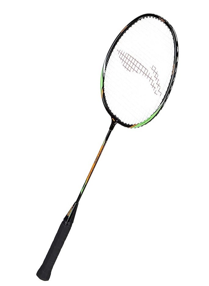 XP 901 Strung Badminton Racquet With Free Head Cover (Black/Green)