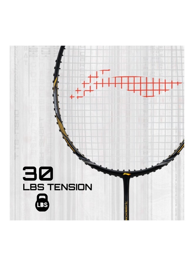 Turbo Charging Z Drive Carbon Fibre Racket with Free Full Cover (Black/Gold)