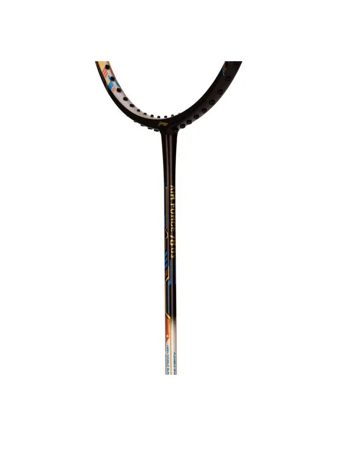 AIR-FORCE 78 G3 Carbon Fibre Unstrung Badminton Racket With Free Full Cover (Merlot/White/Amber)