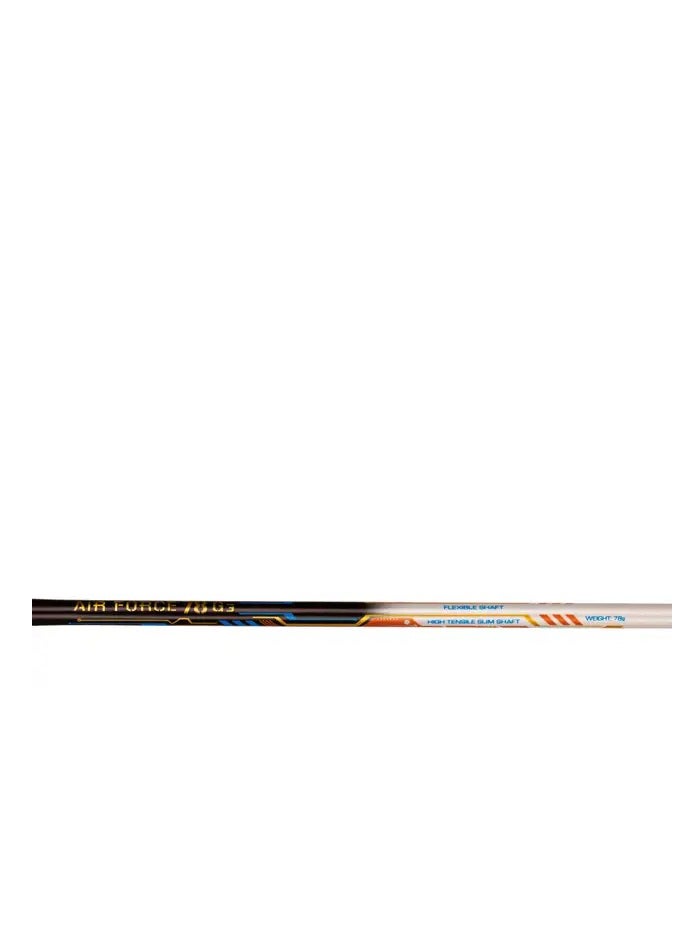 AIR-FORCE 78 G3 Carbon Fibre Unstrung Badminton Racket With Free Full Cover (Merlot/White/Amber)