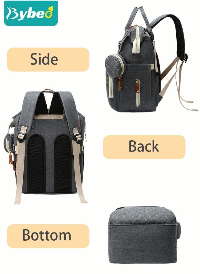 Diaper Bag Backpack, Multifunction Travel Back Pack Maternity Baby Changing Bags, Large Capacity, Waterproof and Stylish