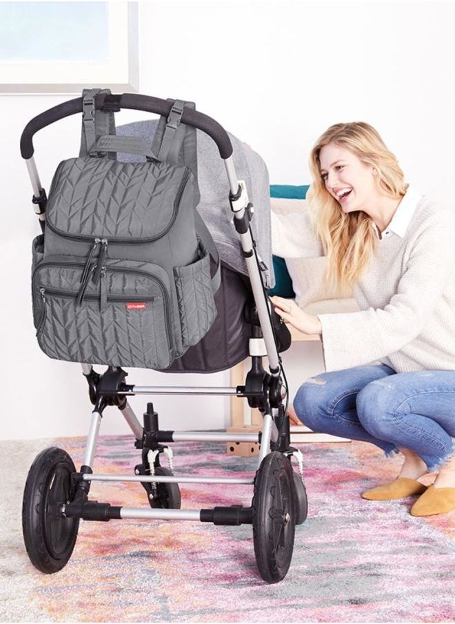 Forma Backpack Diaper Bag - Grey