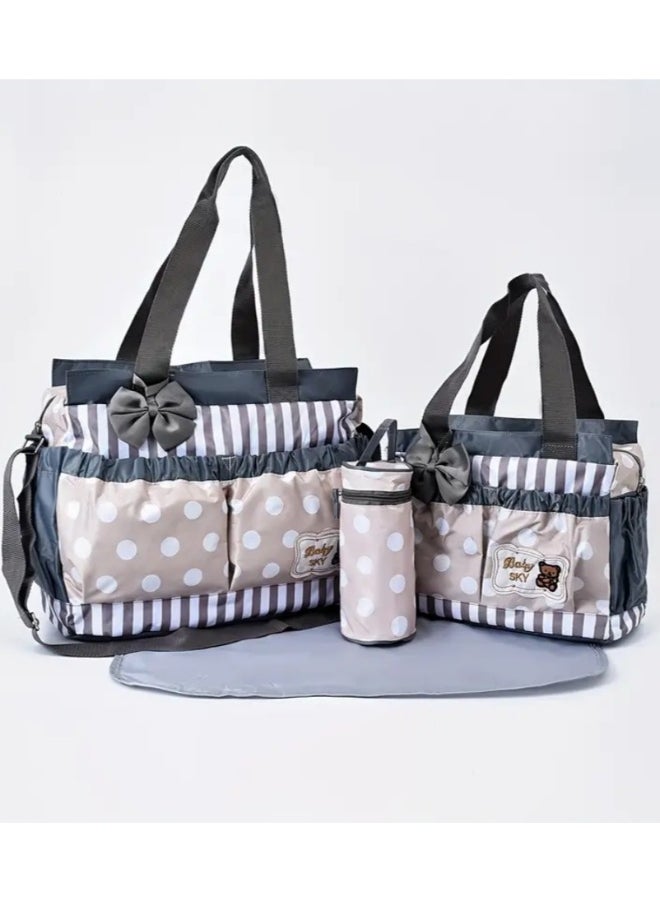 3-Piece Baby Diaper Bag Set with Changing Mat – Stylish & Practical Baby Bag for Travel & Everyday Use, Versatile Diaper Bag Set for New borns & Toddlers