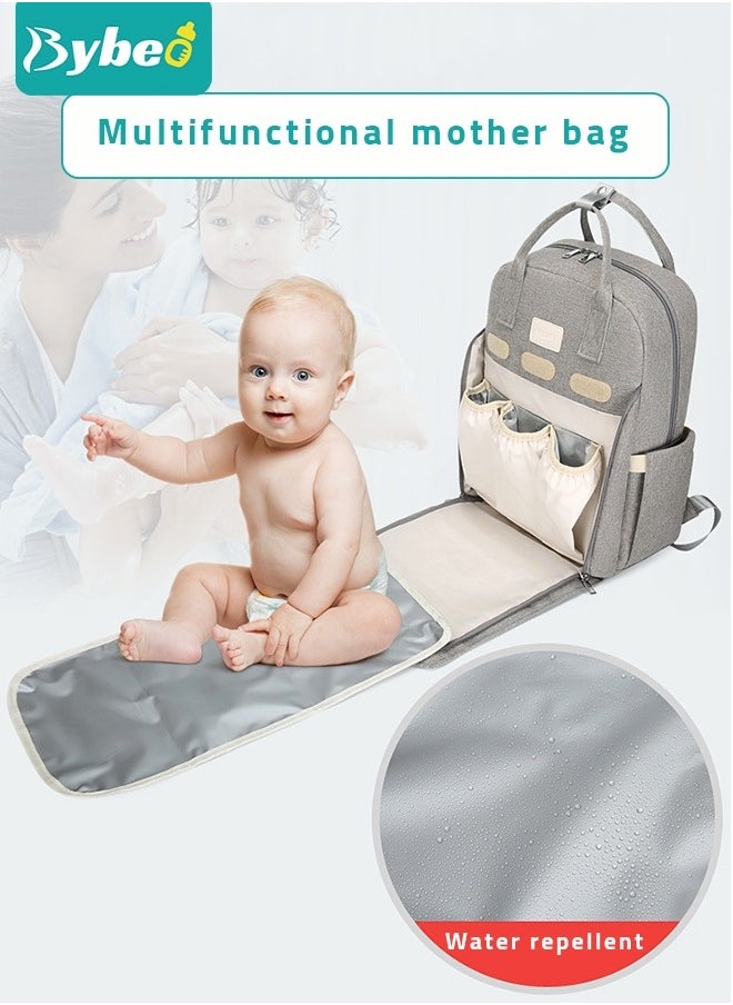 Fashionable Baby Diaper Backpack with Changing Station Waterproof Large Capacity Multifunction Maternity Mummy Bag